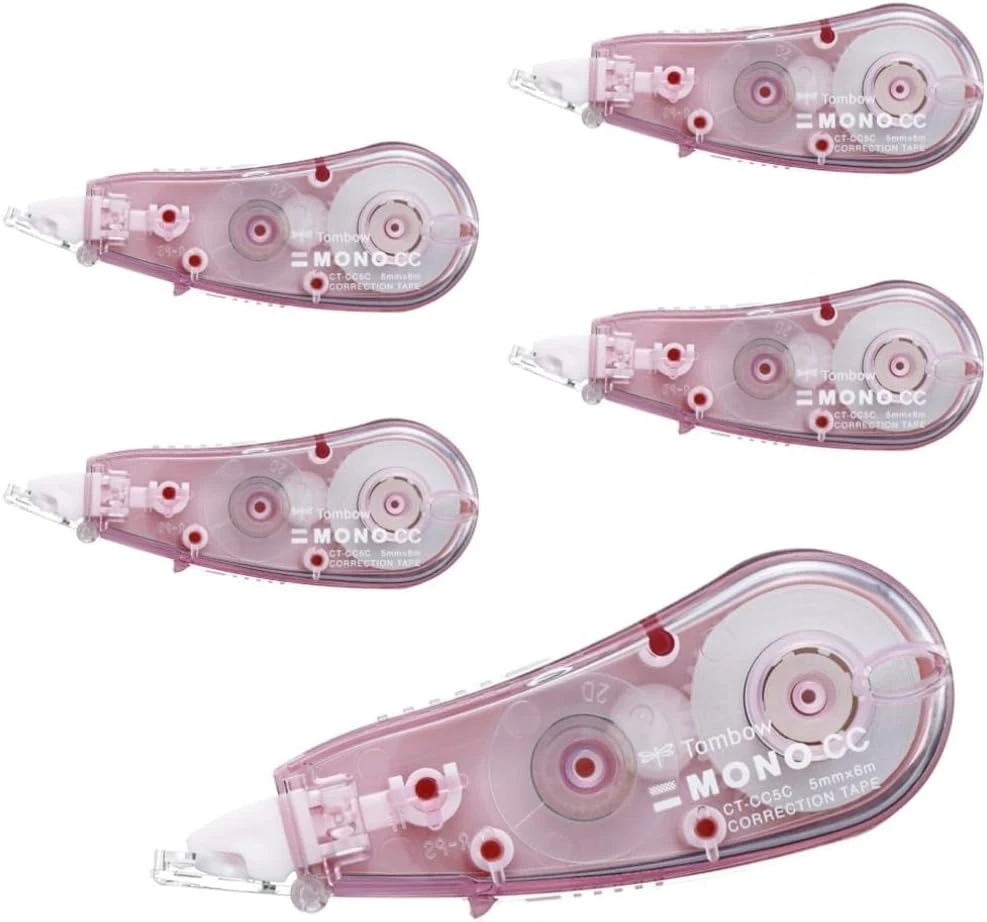 Tip Ex Kertas / Correction Tape Tombow CT-CC5C82 MONO Soft Pink 5mmx6m